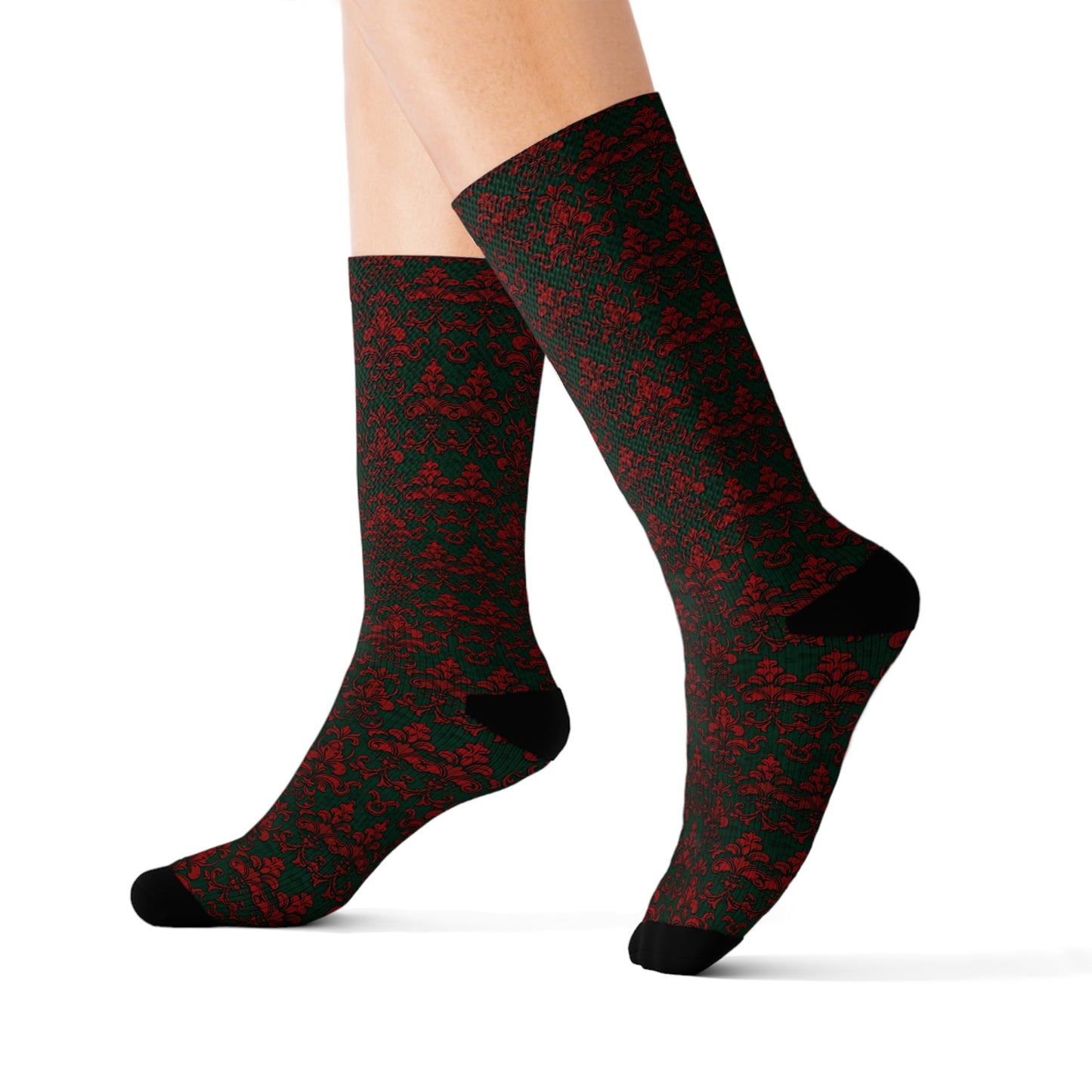 Fleur De Lis Inspired French Socks