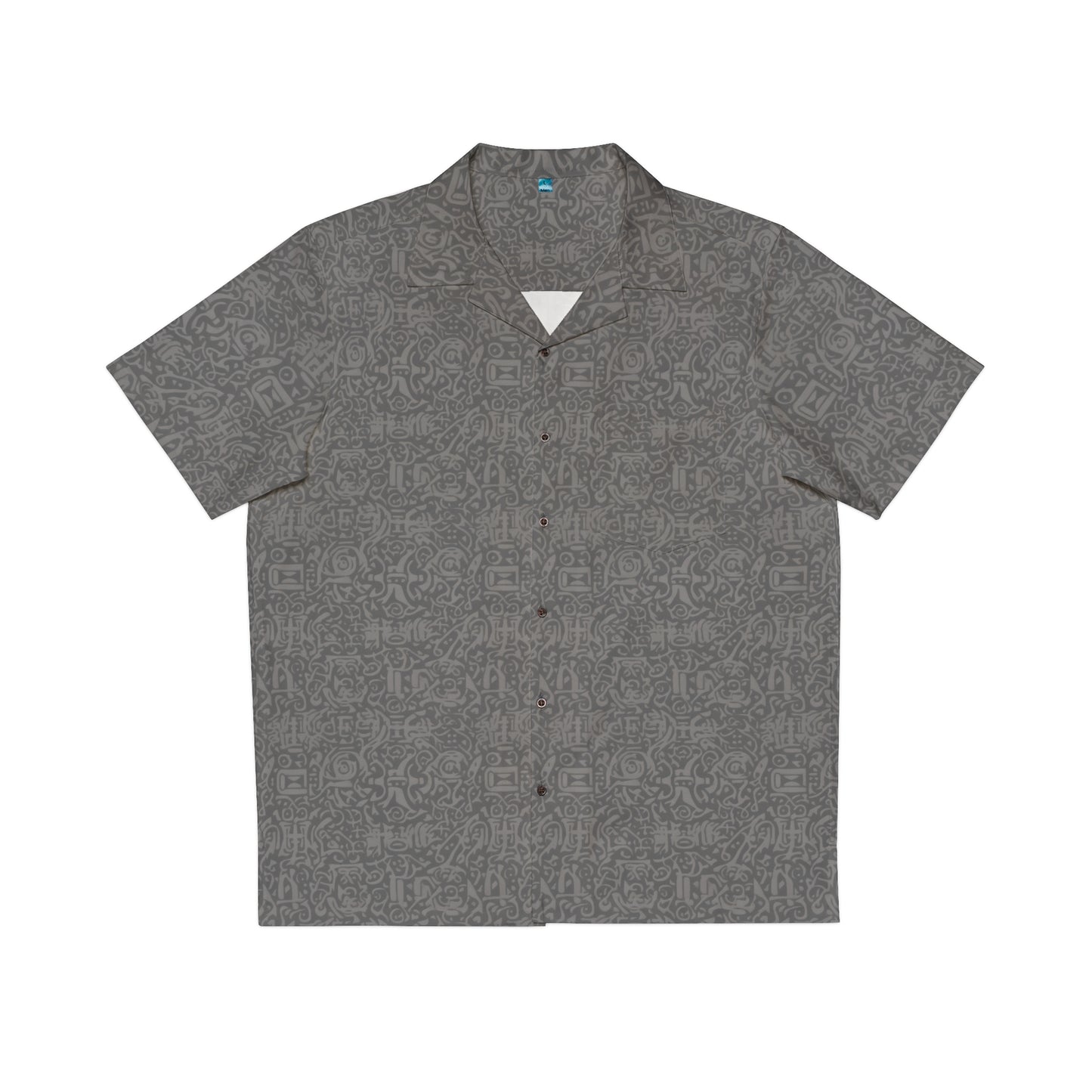 Psi Greek Symbol Inspired Grey Hawaiian Shirt